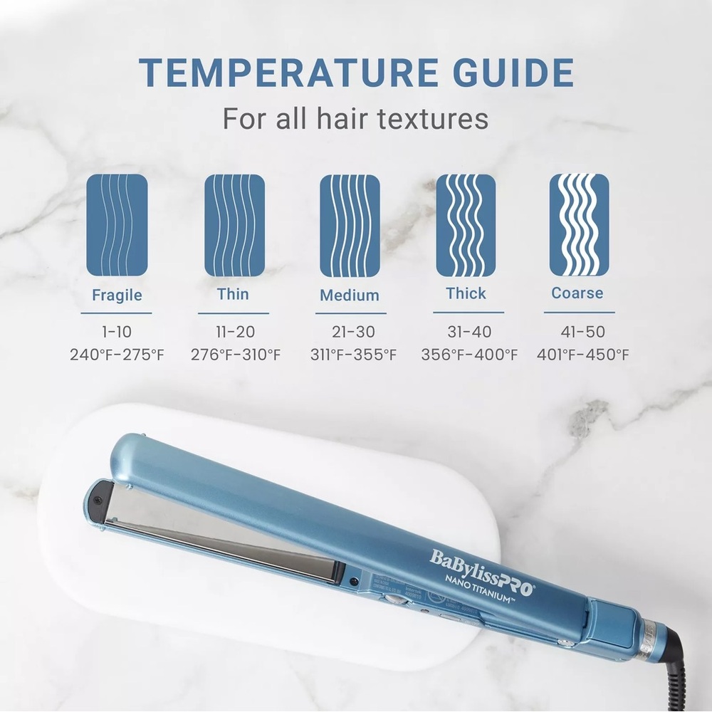 BaBylissPRO Nano Titanium Flat Iron